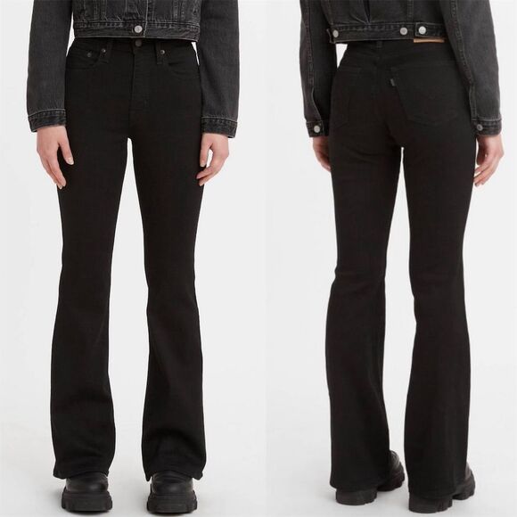 Levi's High Rise Bootcut Raw Hem Jeans  size 27 - Picture 1 of 9